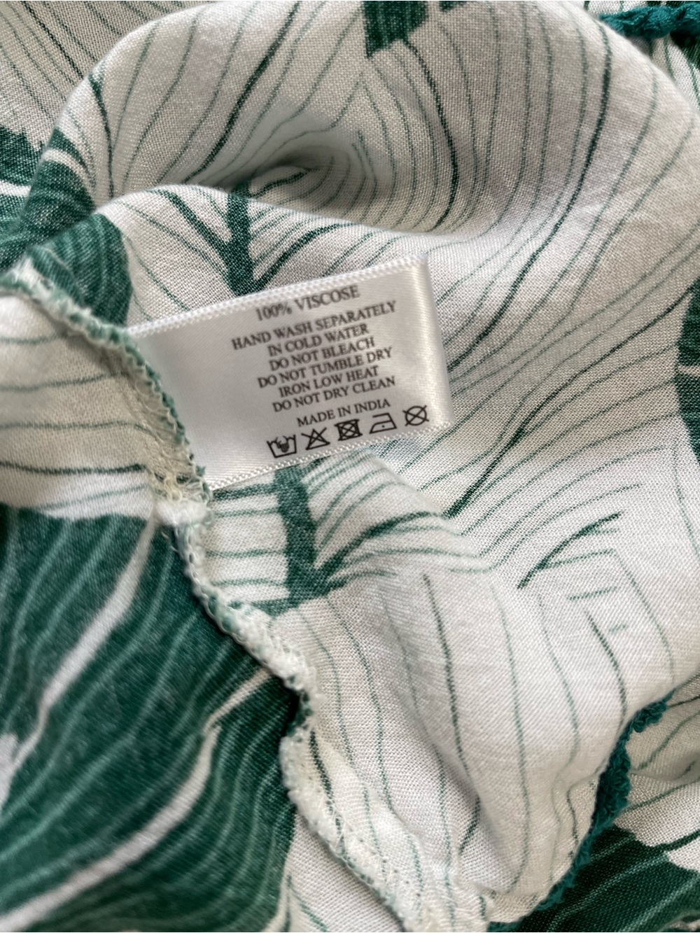 BOHO TROPICAL VACATION America & Beyond Palm Leaf Dress Medium M - Picture 9 of 11